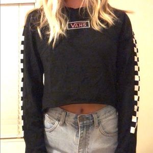 • Black Long Sleeve Vans Top